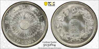 (1910) M43 20 Sen JNDA 01-22 MS66