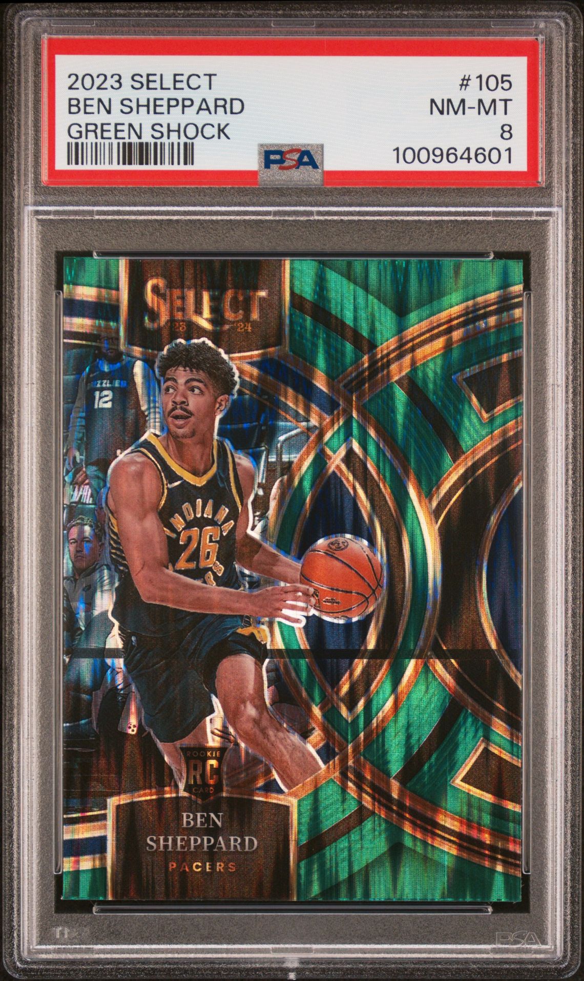 2023 Panini PANINI SELECT GREEN SHOCK #105 Ben Sheppard front