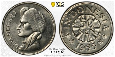 1955 50 Sen KM-10.1 SP65