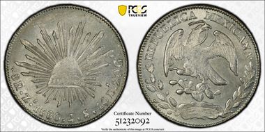 1880-Zs JS 8 R Zs65 AU58