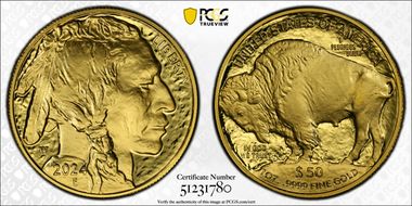 2024-W $50 American Buffalo  .9999 Fine Gold PR70DCAM