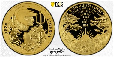 2024-W $100 Liberty & Britannia Au PR70DCAM