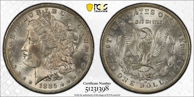 1885-O $1 MS62