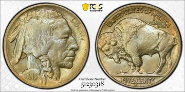 1915-S 5C MS63