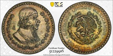 1962-Mo Peso KM-459 MS63