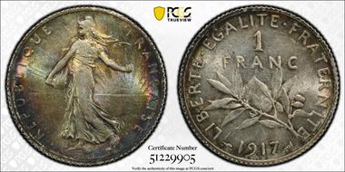 1917 1 Fr Gad-467 F-217 MS64