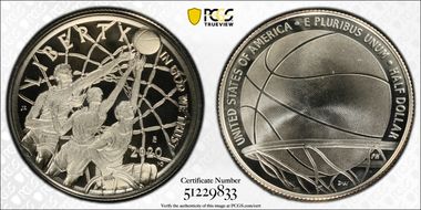 2020-S 50C Basketball Hall of Fame PR70DCAM