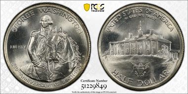 1982-D 50C Washington MS67