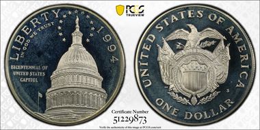 1994-S $1 Capitol PR68DCAM