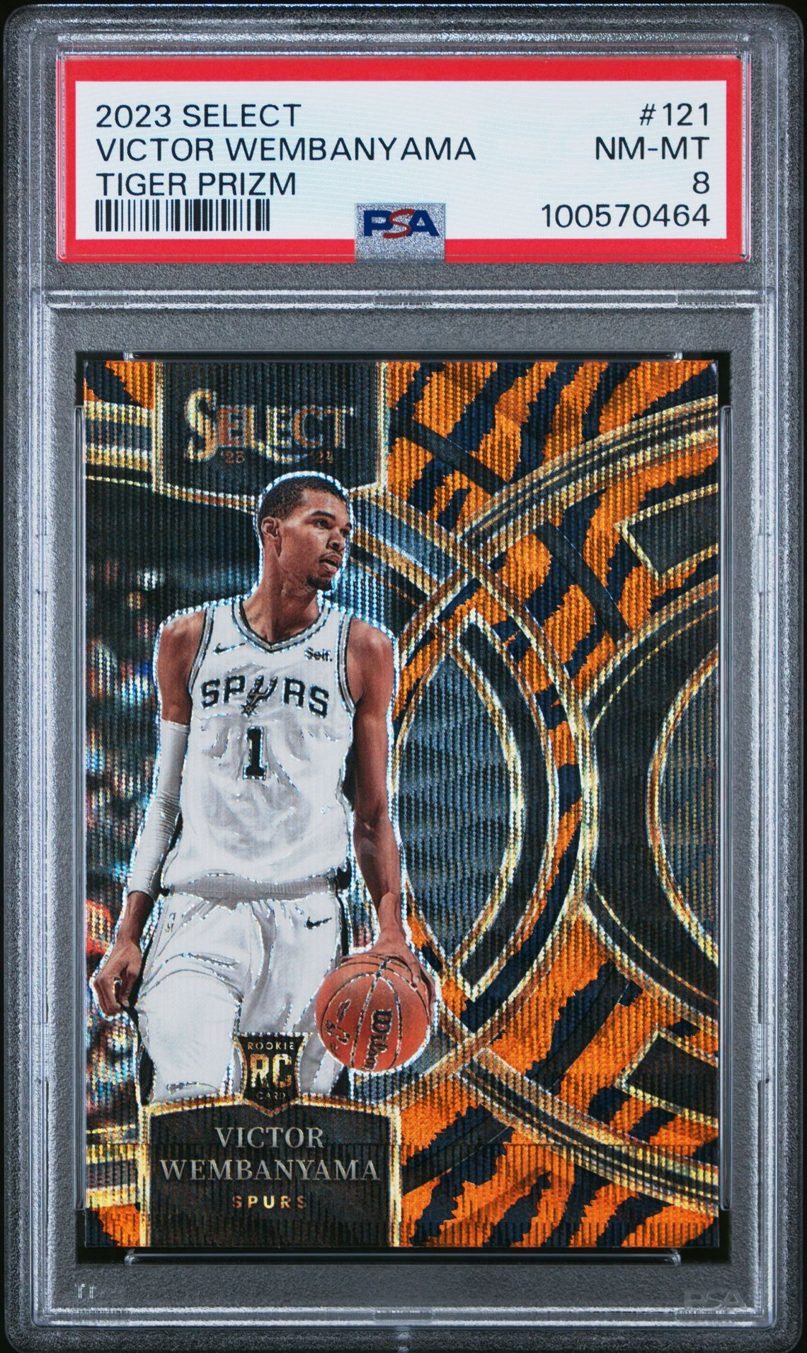 2023 Panini PANINI SELECT TIGER PRIZM #121 Victor Wembanyama front