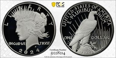 2024-S $1 Peace Dollar PR70DCAM