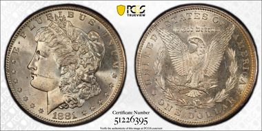 1881-S $1 MS64