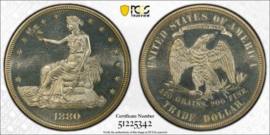 1880 T$1 Trade PR64CAM