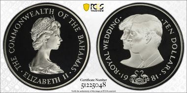 1981 $10 Royal Wedding PR69DCAM