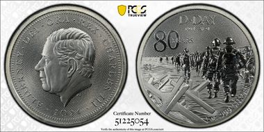 2024 £1 D-Day 80th Anniversary MS69
