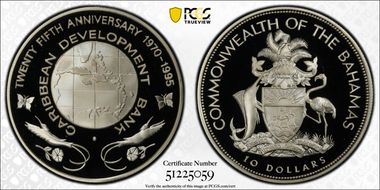 1995 $10 Caribbean Development Bank PR69DCAM