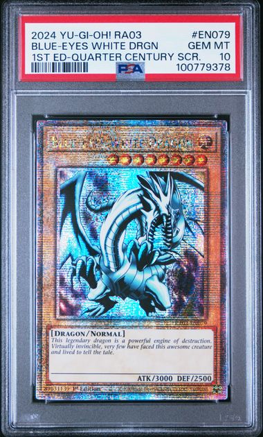 2024 Yu-Gi-Oh! YU-GI-OH! RA03-QUARTER CENTURY BONANZA Blue #EN079 Blue-Eyes White Drgn front