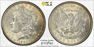 1901 $1 AU58