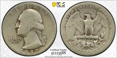 1942-D 25C DDO FS-101 G4