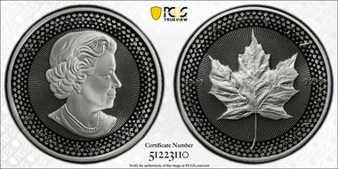 2019 $5 Maple Leaf Silver Modified PR Pride of Two Nations, U.S. Set PR68