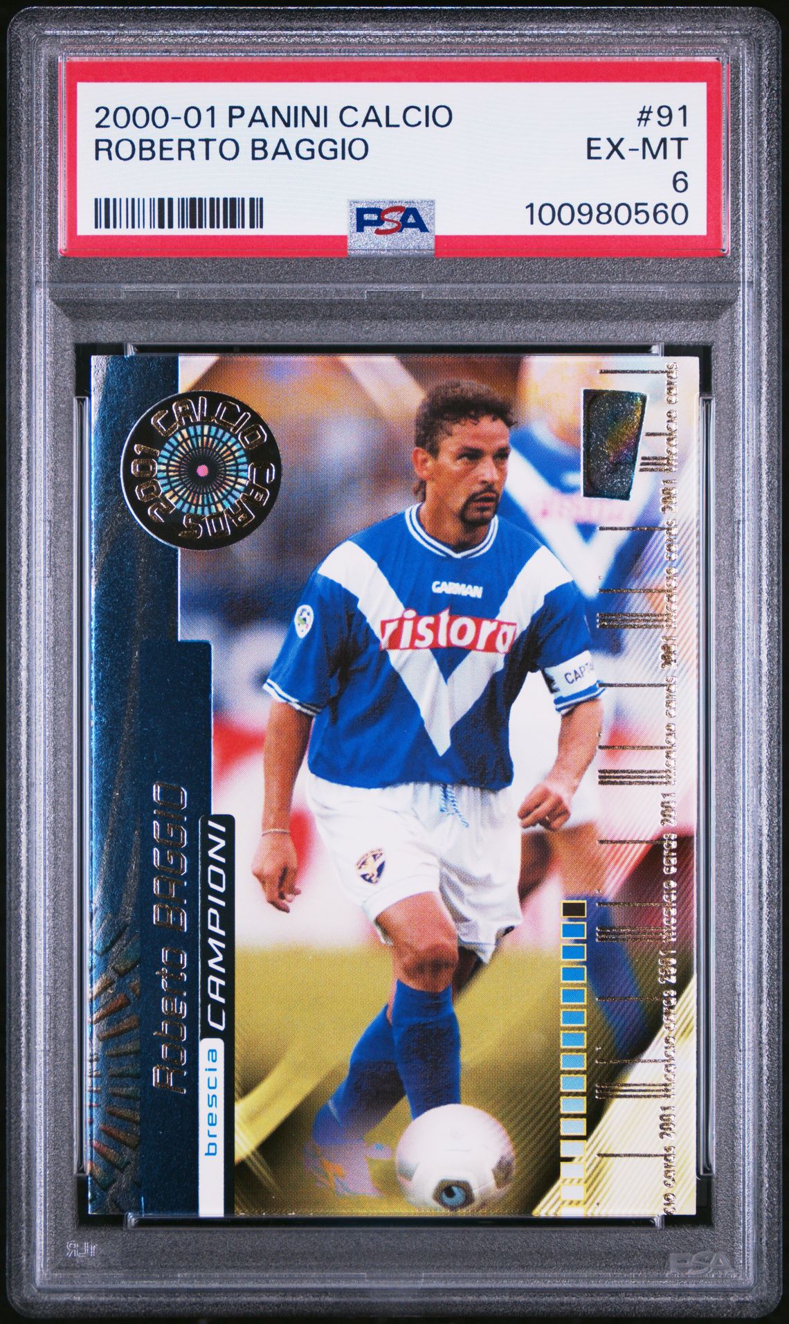 2000 Panini PANINI CALCIO #91 Roberto Baggio front