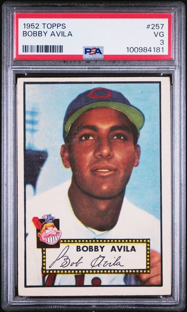 1952 Topps #BOBBY Semi-High Avila front