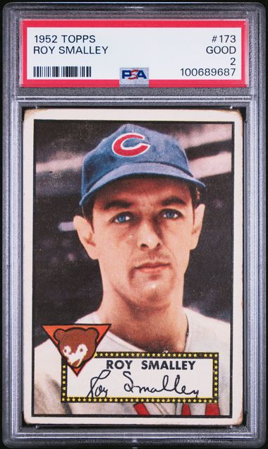 1952 Topps White #173 Smalley front
