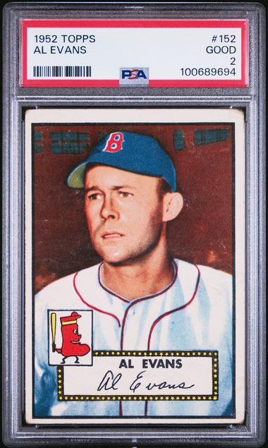 1952 Topps White #152 Al Evans front