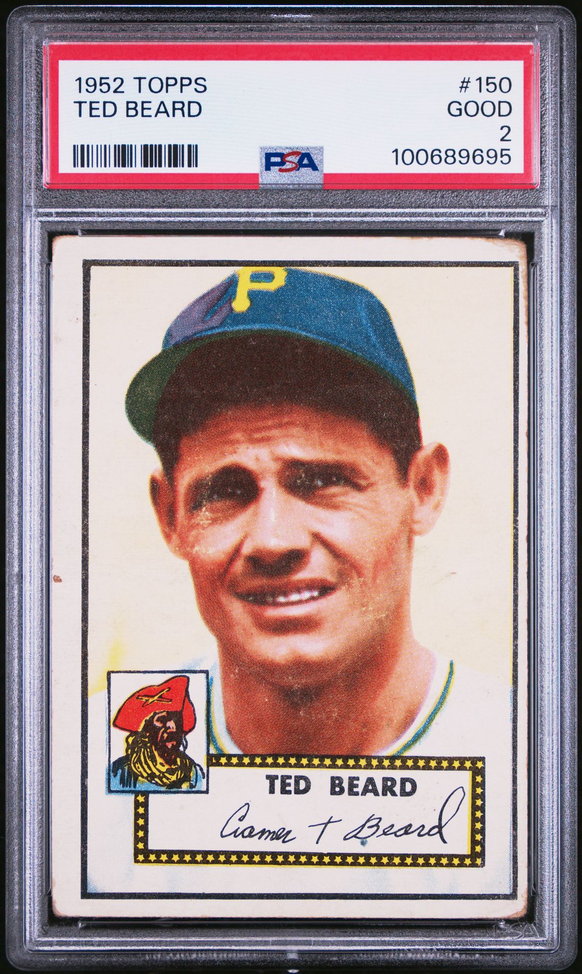 1952 Topps TOPPS White #150 Ted Beard front
