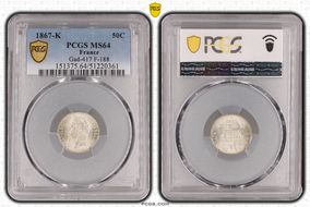 1867-K 50C Gad-417 F-188 MS64