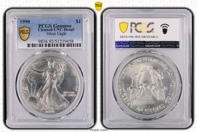 1990 $1 Silver Eagle N1