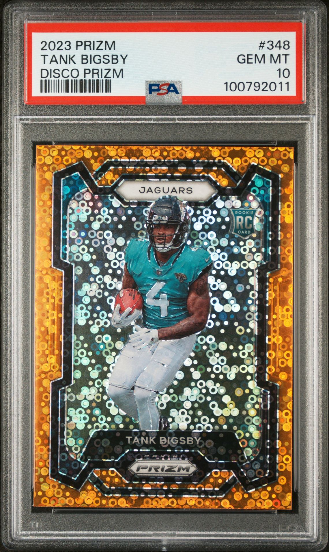 2023 Panini Prizm Tank Bigsby #348 (Disco Prizm) Gem Mt 10 front