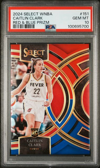 2024 Panini Select Red #151 Select WNBA Caitlin Clark Red & front