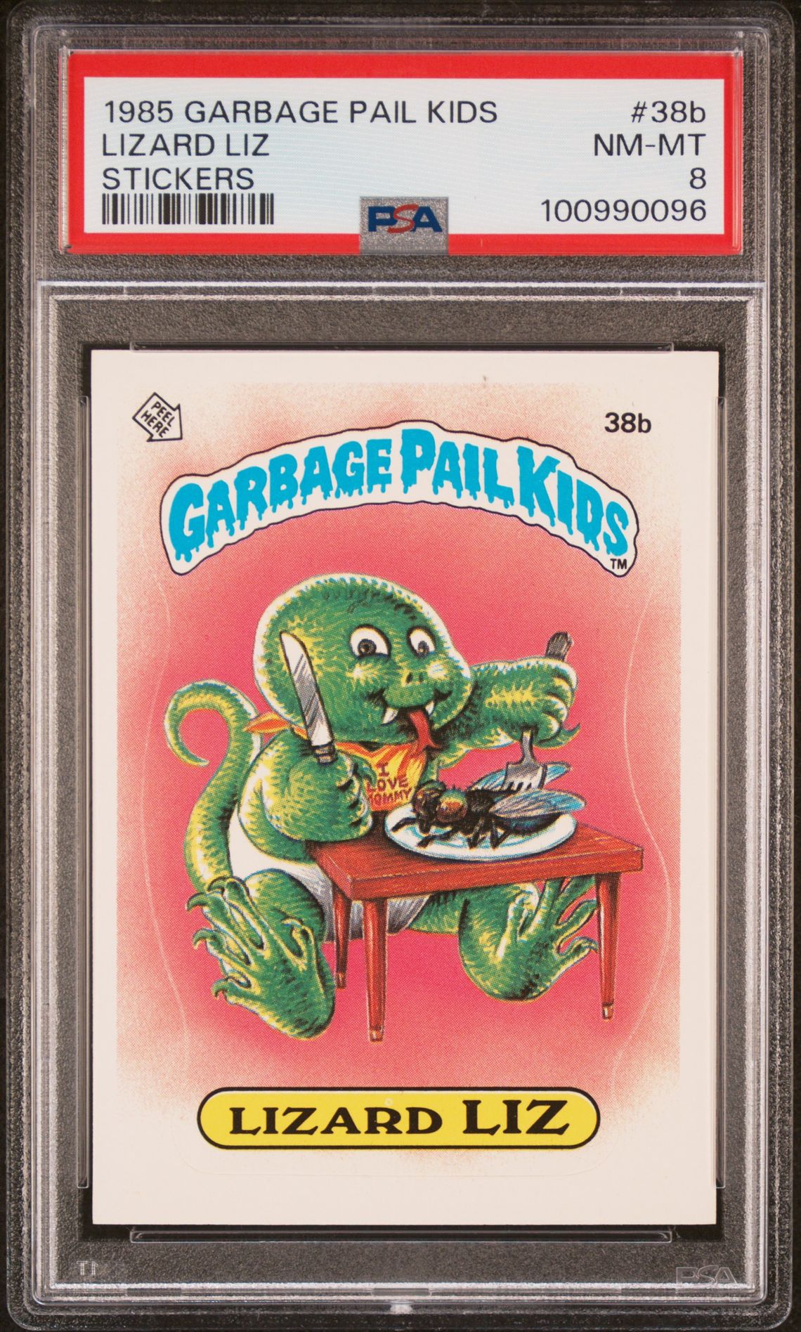 1985 Topps GARBAGE PAIL KIDS STICKERS #38B Lizard Liz front