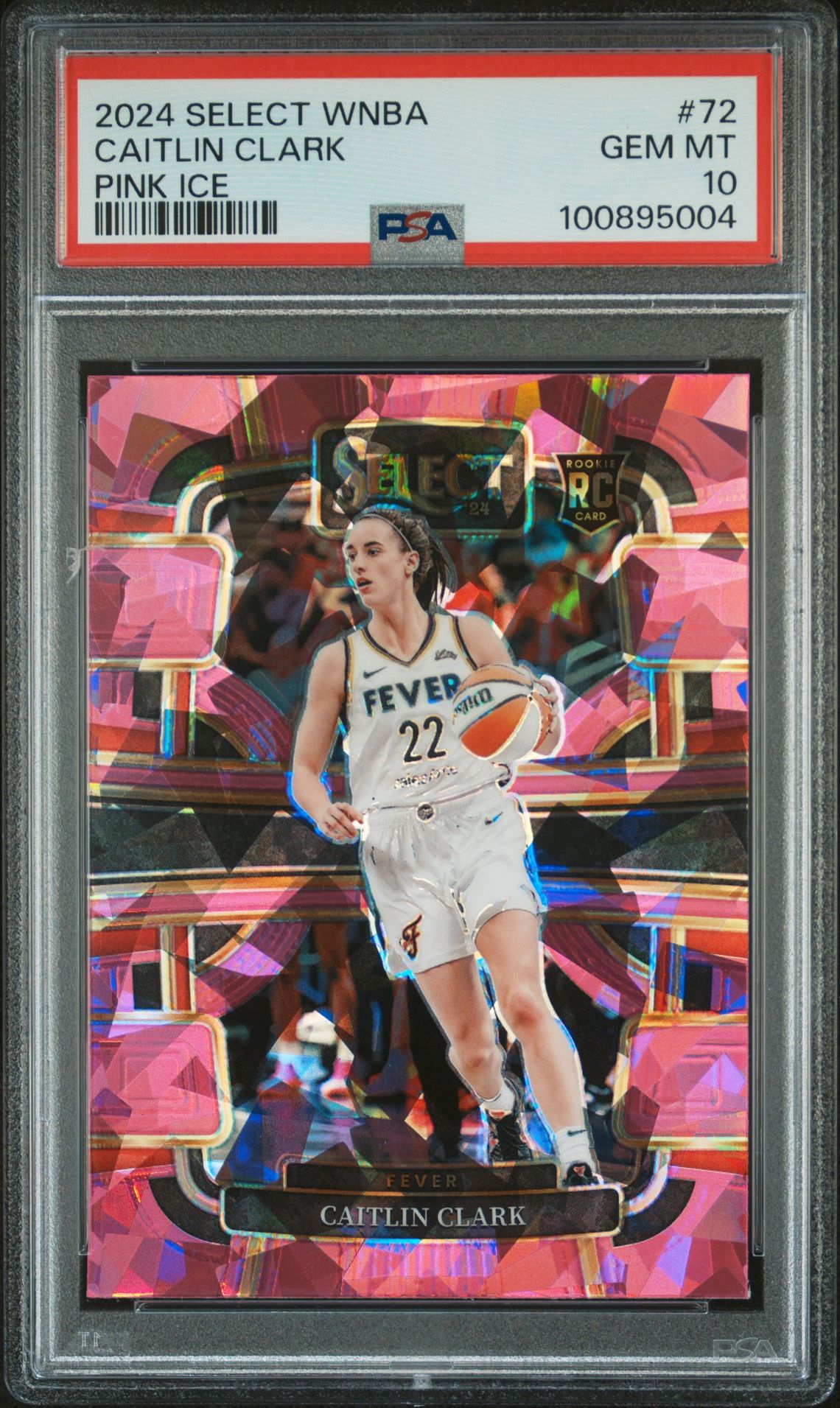 2024 Panini PANINI SELECT WNBA RED & BLUE PRIZM #72 Caitlin Clark front