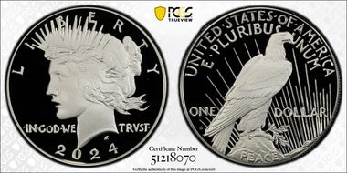 2024-S $1 Peace Dollar First Strike PR70DCAM