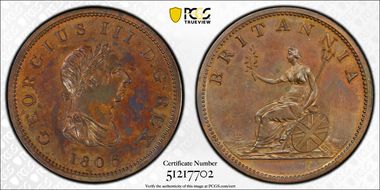 1806 1/2D S-3781 MS63BN