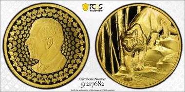 2024 $200 Cougar 1oz Au UHR Great Hunters PR70DCAM