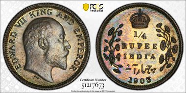 1903(C) 1/4 Rup SW-7.79 PR65