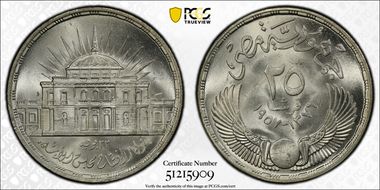 AH1376-1957 25 Pst Inauguration MS66