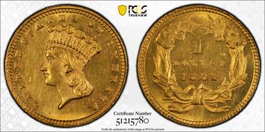 1882 G$1 MS61