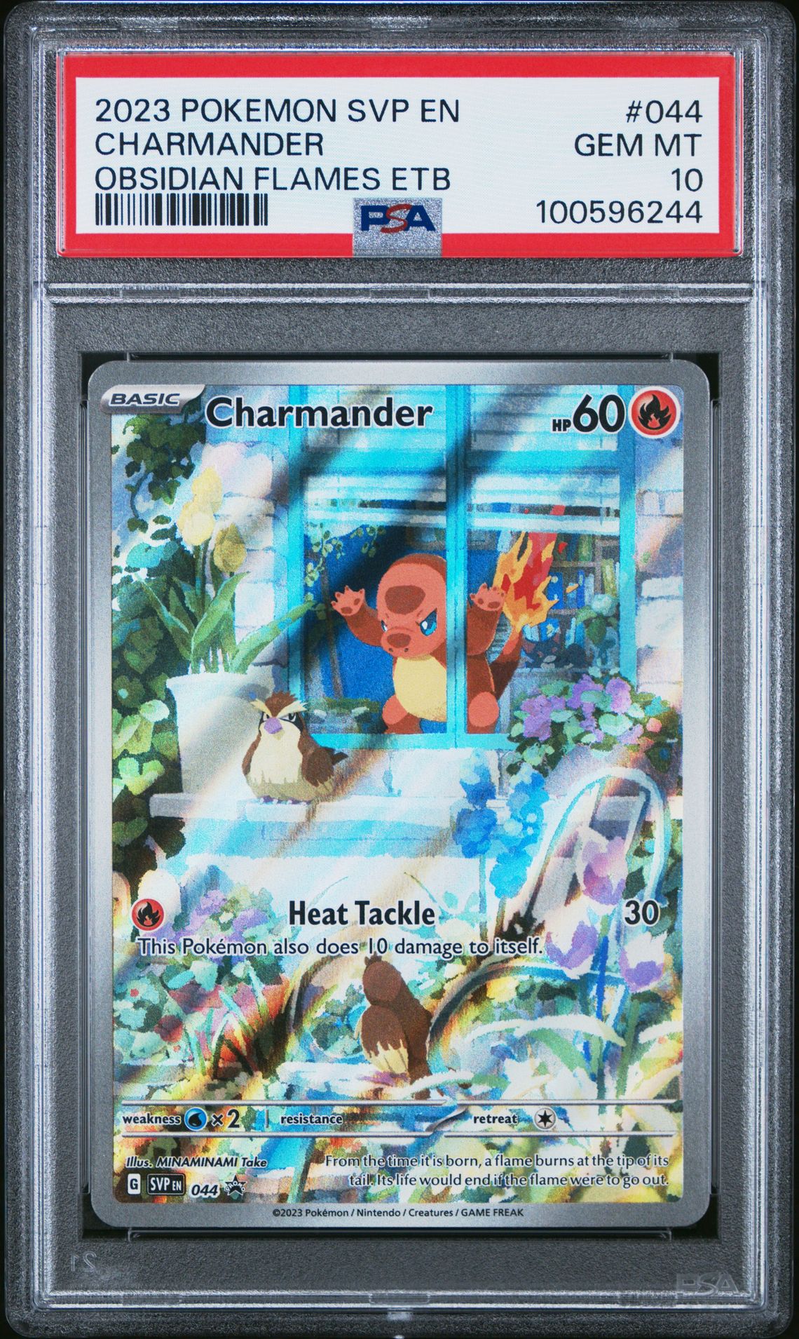 2023 Pokemon POKEMON SVP EN-SV BLACK STAR PROMO OBSIDIAN FLAMES ETB #044 Charmander front