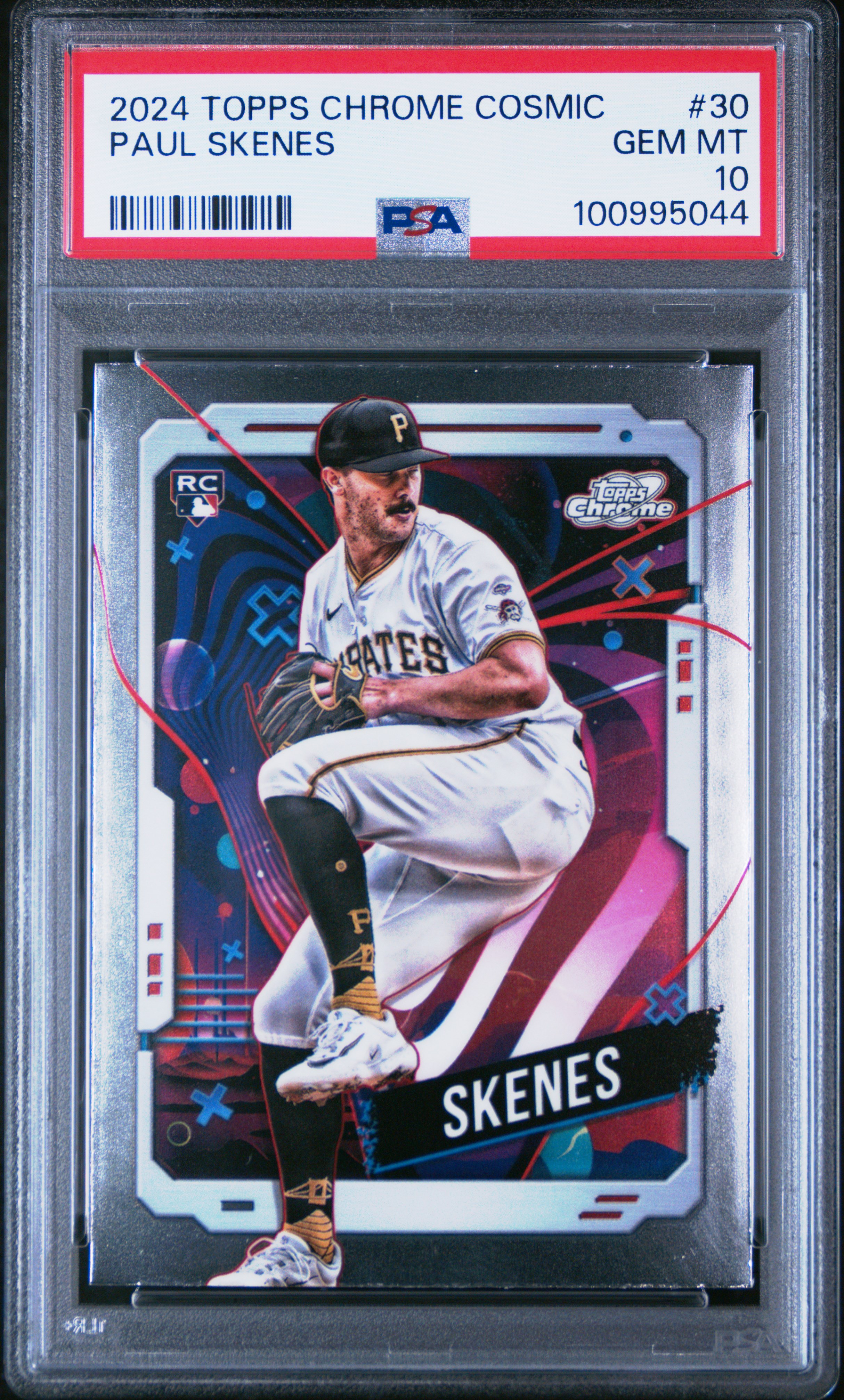 2024 Topps Chrome Cosmic Paul Skenes #30 Gem Mt 10 front