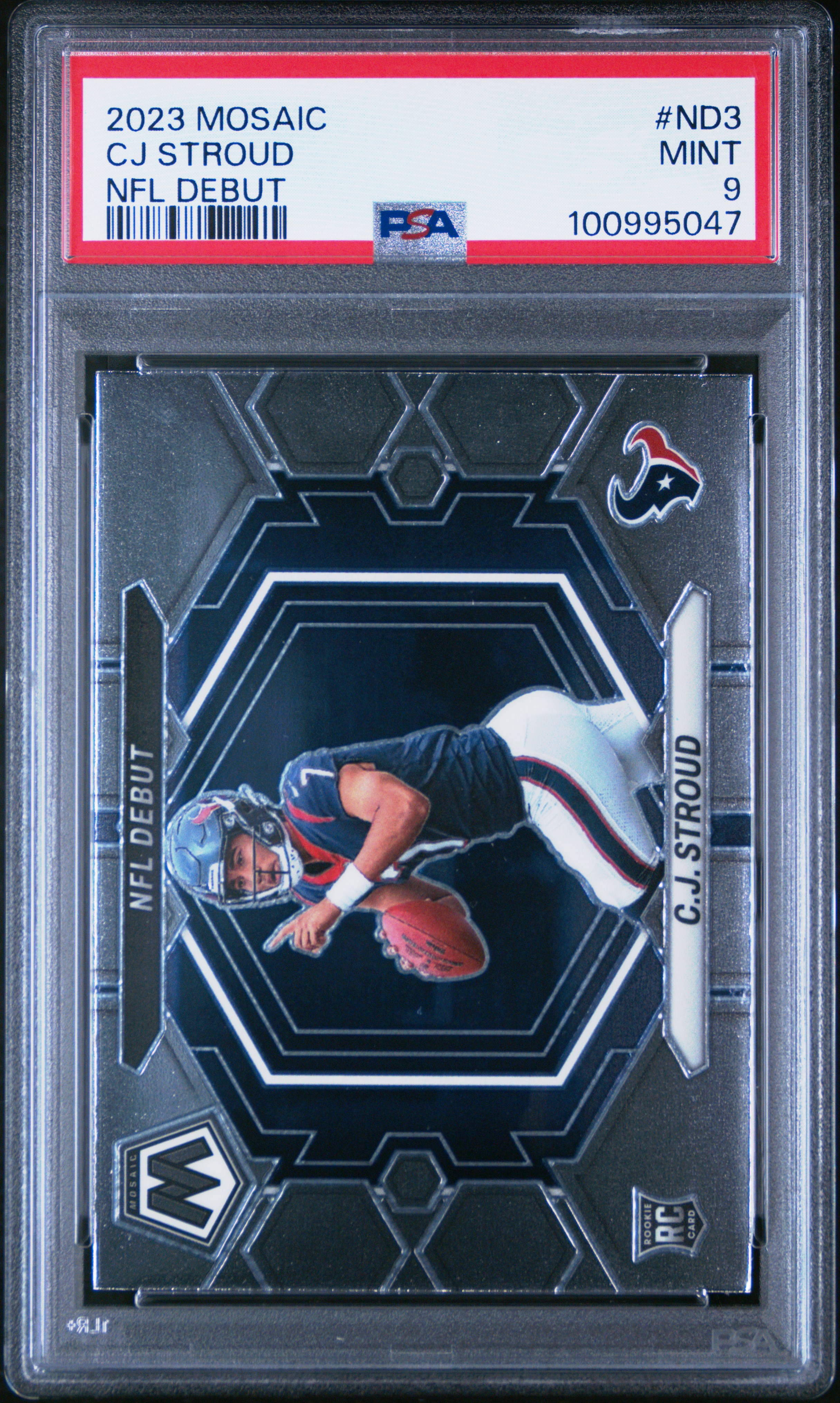 2023 Panini Mosaic Nfl Debut Cj Stroud #Nd3 Mint 9 front