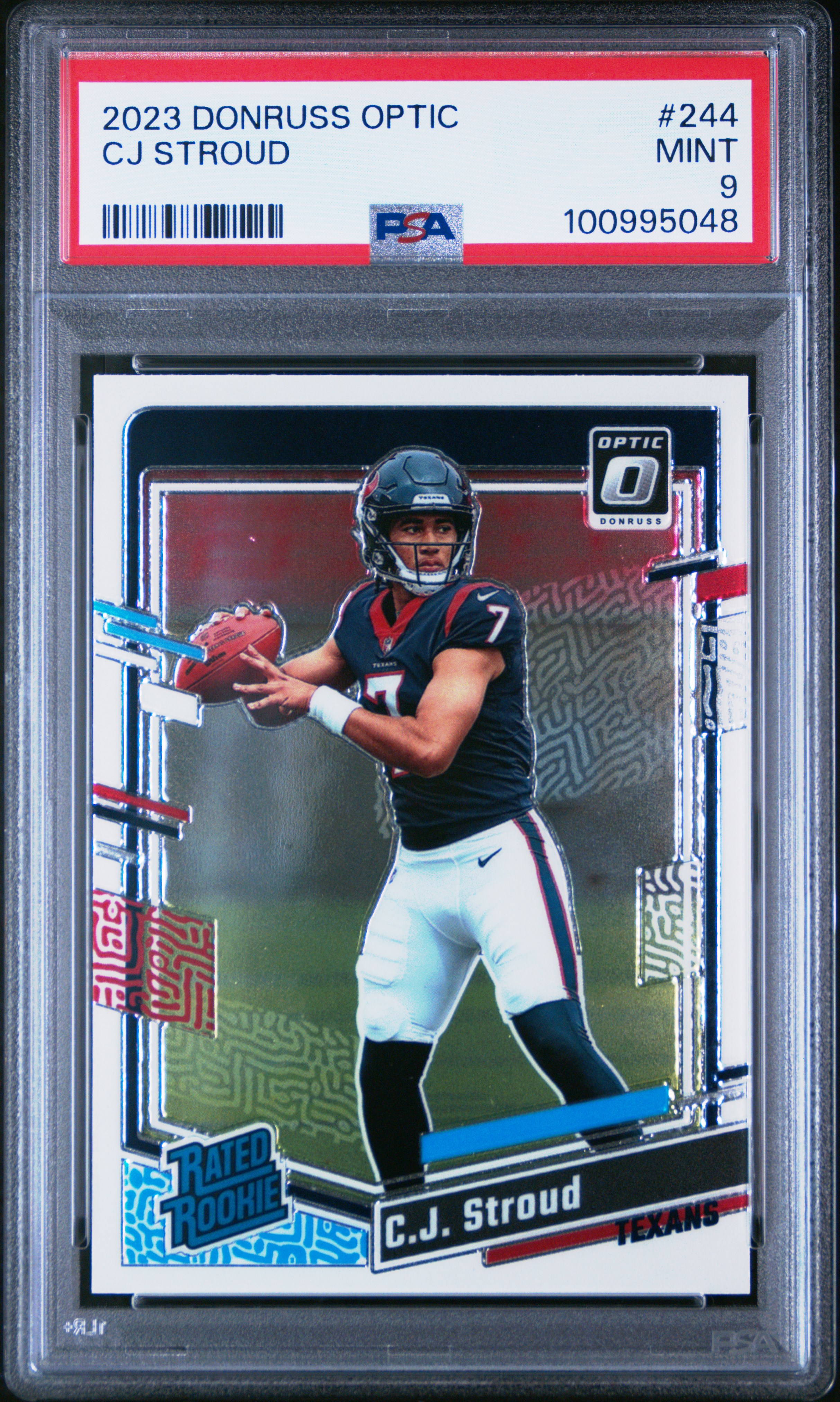 2023 Panini Donruss Optic Cj Stroud #244 Mint 9 front