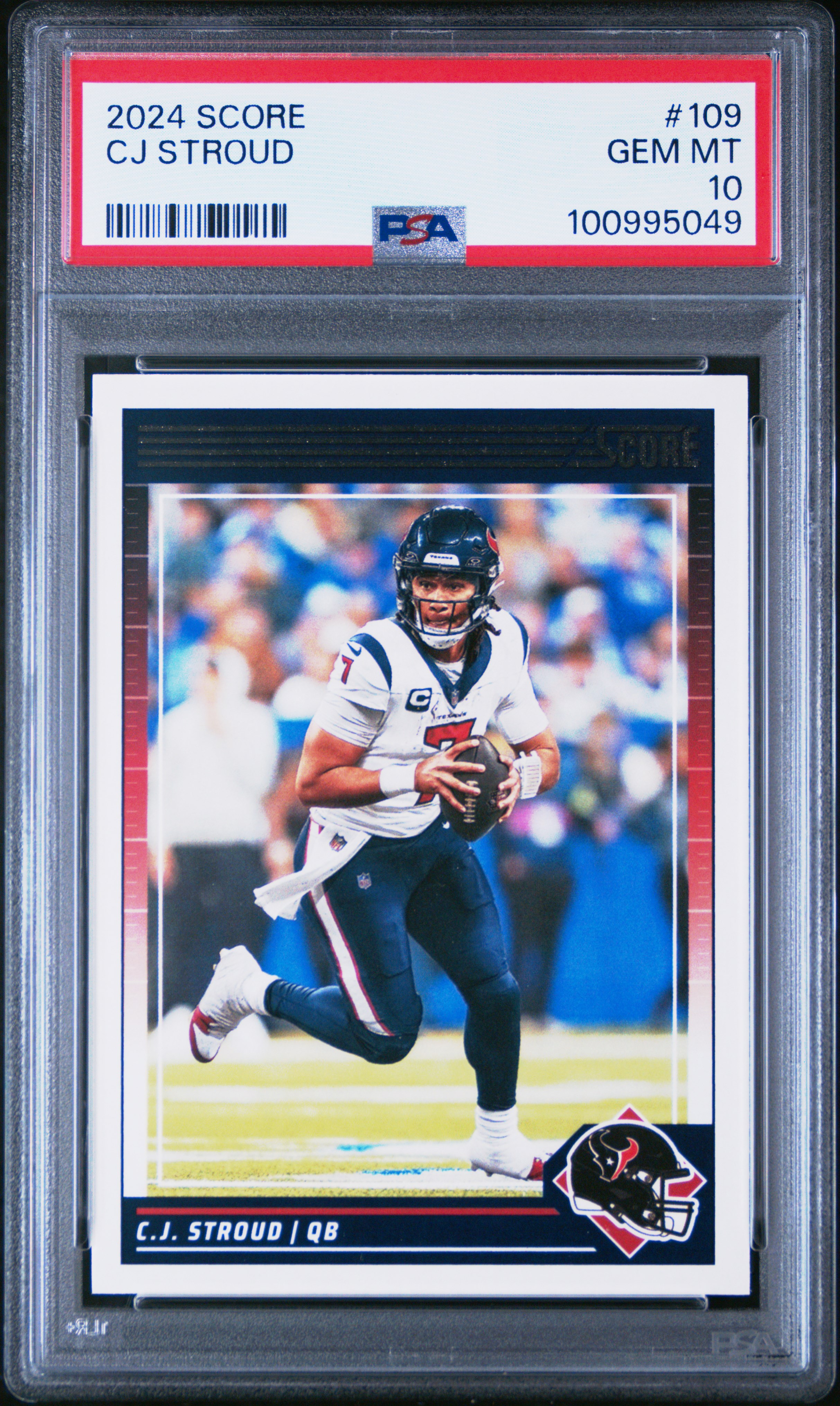 2024 Panini Score Cj Stroud #109 Gem Mt 10 front