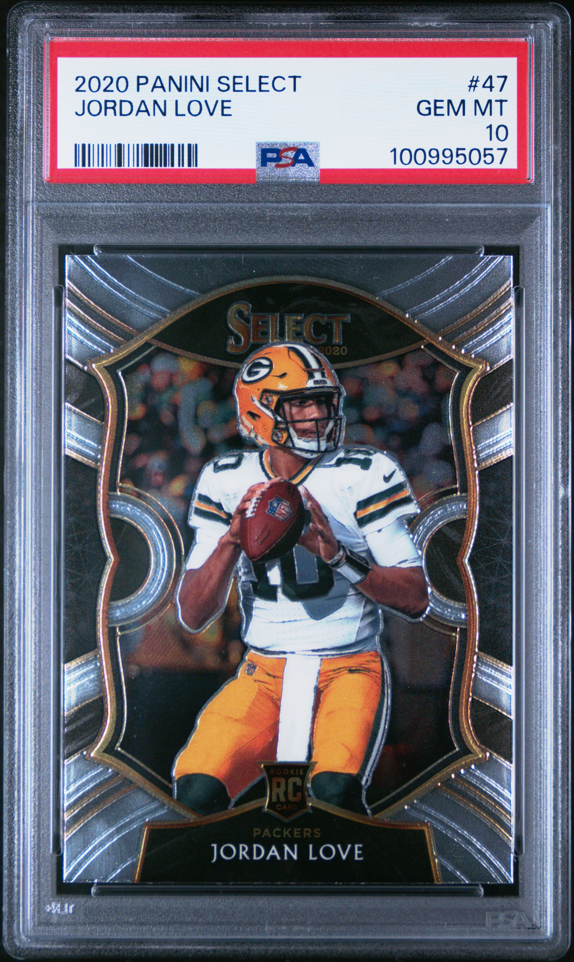 2020 Panini Select Jordan Love #47 Gem Mt 10 front