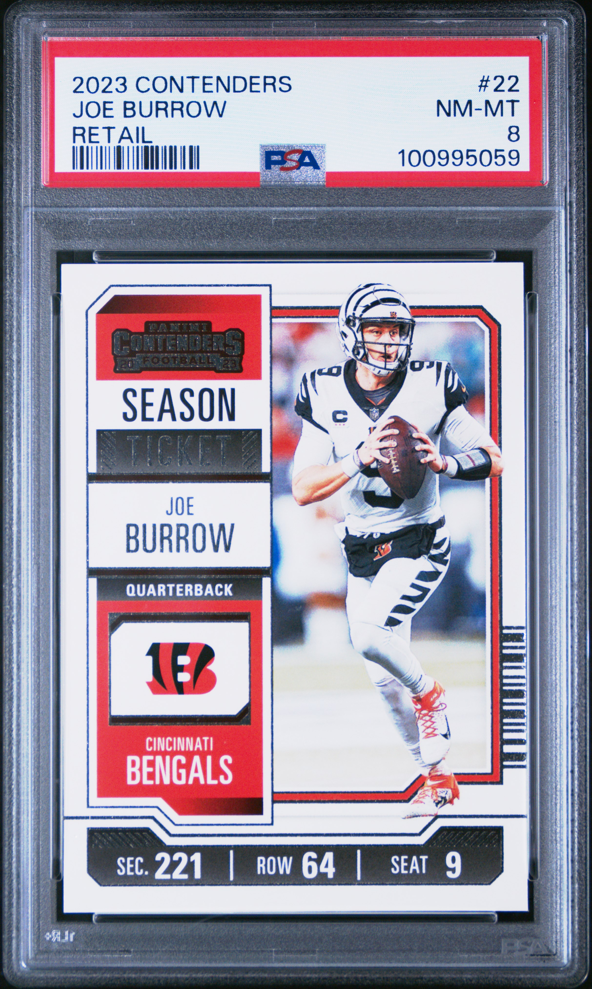 2023 Panini Contenders Joe Burrow #22 (Retail) Nm-Mt 8 front