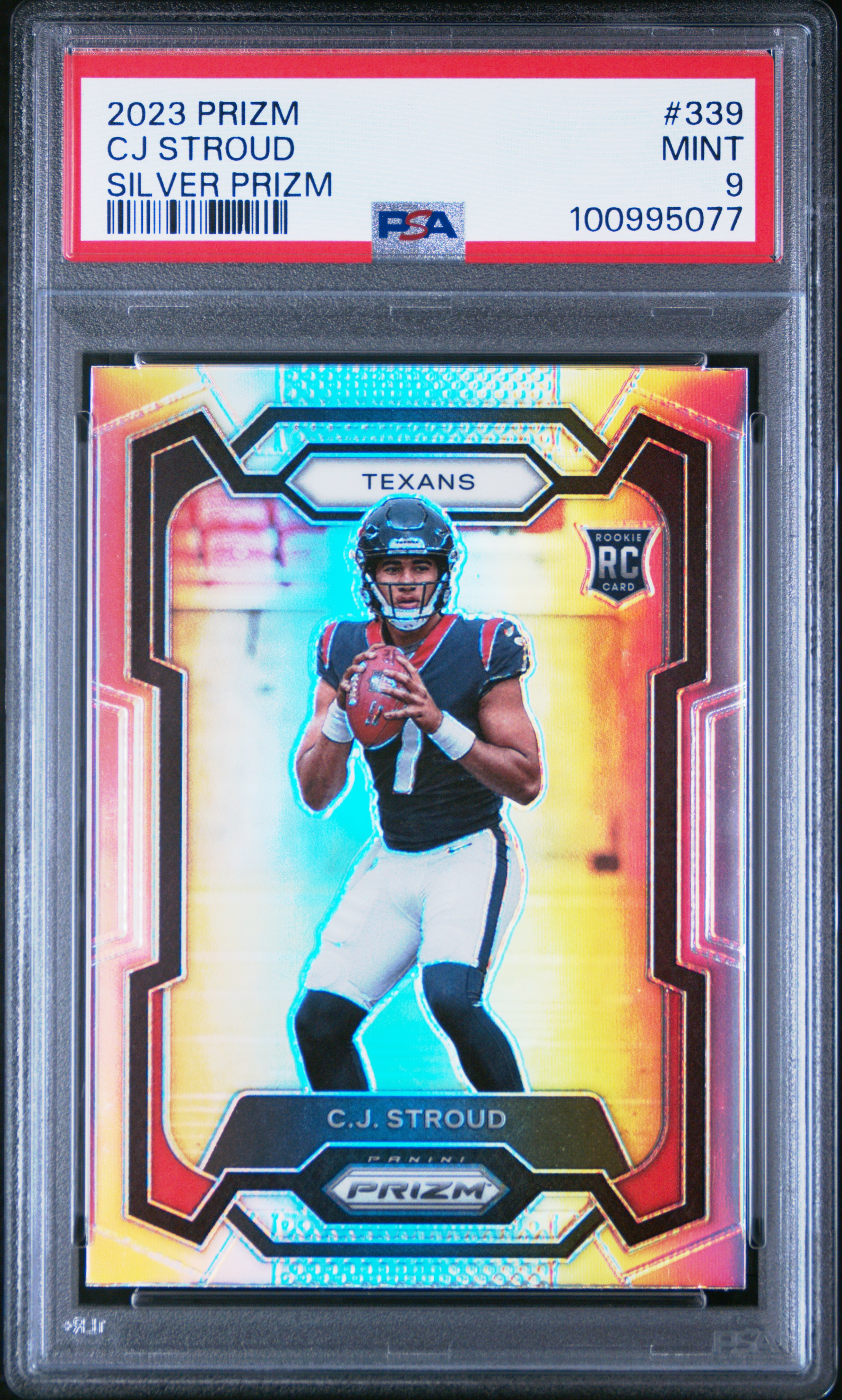 2023 Panini Prizm Cj Stroud #339 (Silver Prizm) Mint 9 front