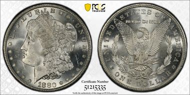 1880-S $1 MS64